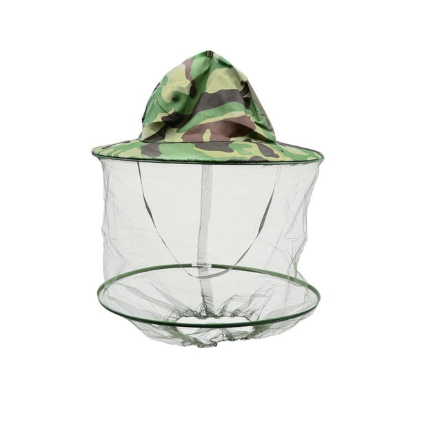 Army Camo Mesh Screen Fly Mosquito Hat Insect Bug Head Net Outdoor Camping Fishing Survival Gear Walmart Com