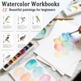 thumbnail image 2 of Libro de trabajo de acuarela Terself, juego de pintura de 16 colores para adultos, 2 of 7