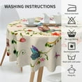 thumbnail image 5 of Vintage Butterflies Round Tablecloth Thicken Desk Cloth Washable Table Cover Table Cloth for Kitchen Daily Dinning Party Tabletop Decor 60 Inch, 5 of 6