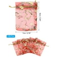 thumbnail image 2 of REGALWOVEN Heart Printed Organza Bags, Mini Pouches for Jewelry, Candy, Perfume, and Cosmetics Red 3.54"x2.8", 2 of 6