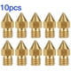 thumbnail image 1 of Cabezales de boquilla de latón para impresora 3D de 10 Uds., Cabezales de impresión de extrusora MK8, reemplazo para CR 10, 1,75 mm / 0,5 mm Monstrate EL4444-04B, 1 of 2
