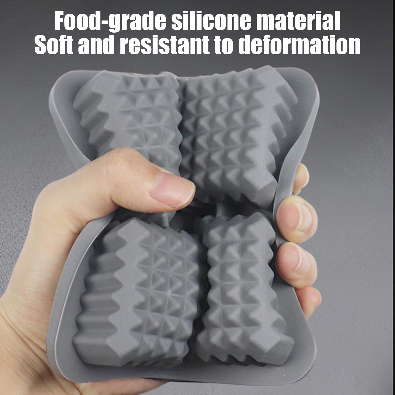 Fufafayo Diamond Ice Maker , Large 2 Inch Whiskey Square Ice Cubes Maker, Silicone Diamond Shaped Ice Ball Tray for Cocktails Bourbon Drinks, Bar Accessories