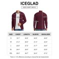 thumbnail image 5 of Iceglad Mens Full Zip Cardigan Sweaters Relax Fit Lapel Collar Raglan Sleeve Casual Ribbed Sweater, 5 of 11