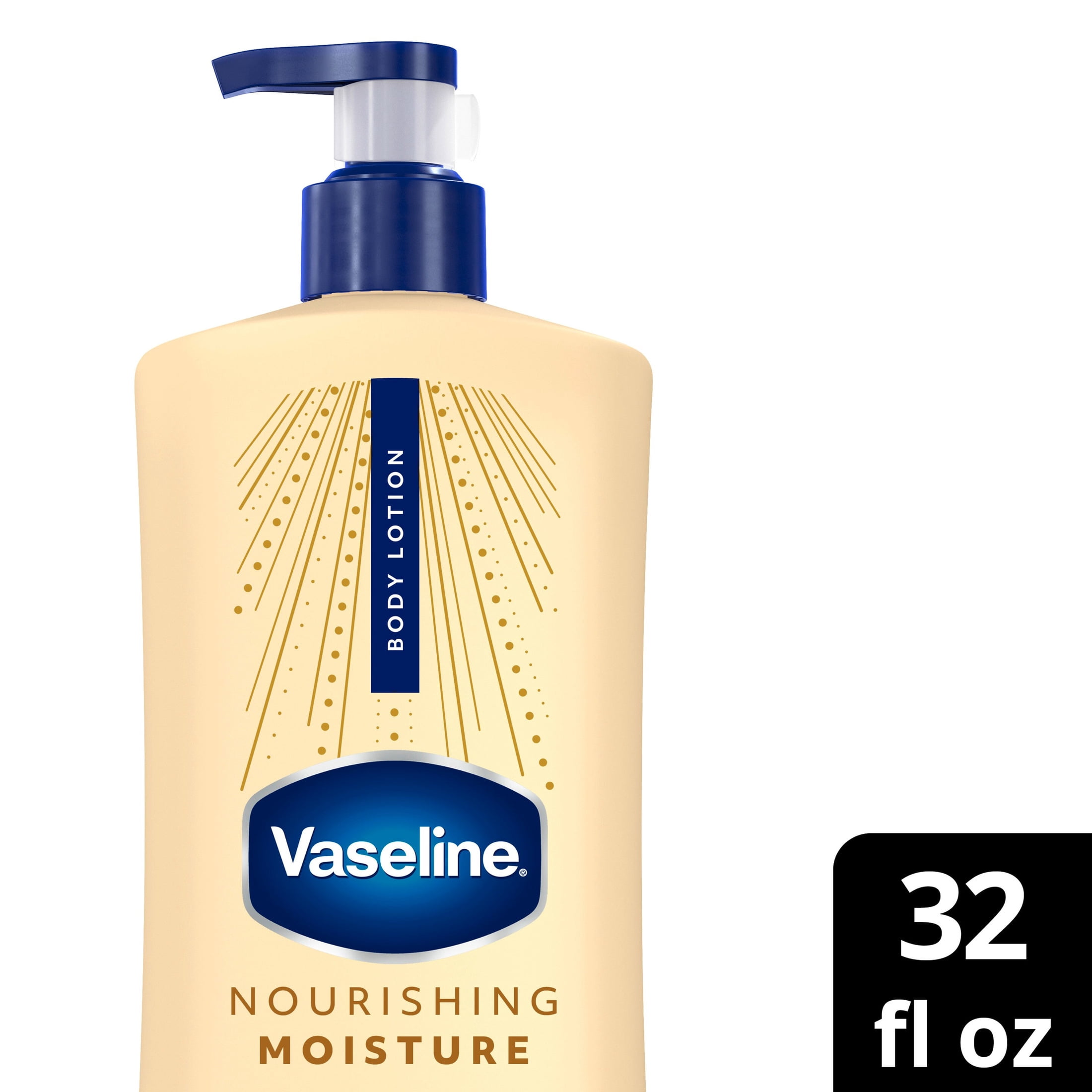 (3 pack) Vaseline Intensive Care Nourishing Moisture Body Lotion for Dry Skin, Lotion Made with Ultra-Hydrating Lipids + Pure Oat Extract for Nourished, Healthy-Looking Skin, 32 fl oz