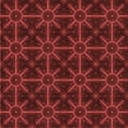 thumbnail image 1 of Ahgly Company Tapis d'Intérieur Lavable en Machine Carré Transitionnel Rouge Bordeaux, 8 Pieds Carré, 1 of 7