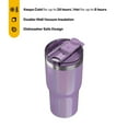 thumbnail image 3 of RTIC 30 oz Ceramic Lined Insulated Essential Tumbler, Leak-Resistant Lid, Lavender Glitter, 3 of 8