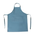 thumbnail image 3 of Delantal de cocina, delantal de barbacoa, delantal de chef, delantal impermeable con pechera, delantal de lavandería para comedor Azul, 3 of 9