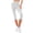 White women's high waisted capri leggings a1, variant on Cagogo Women's High Waisted Capri Leggings Stretch Solid Slim Fit Sporty Workout Activewear Yoga Running Lounge Casual Capri Pants, Brown L
