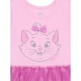 thumbnail image 3 of The Aristocats Marie Toddler Girls Graphic Tutu Dress with Short Sleeves, Sizes 12M-5T, 3 of 9