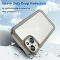thumbnail image 6 of Allytech for iPhone 15 Plus Case, Clear Back Cover Hard Shell Rugged Hybrid Shockproof Cell Phone Case for Apple iPhone 15 Plus, Gray, 6 of 8