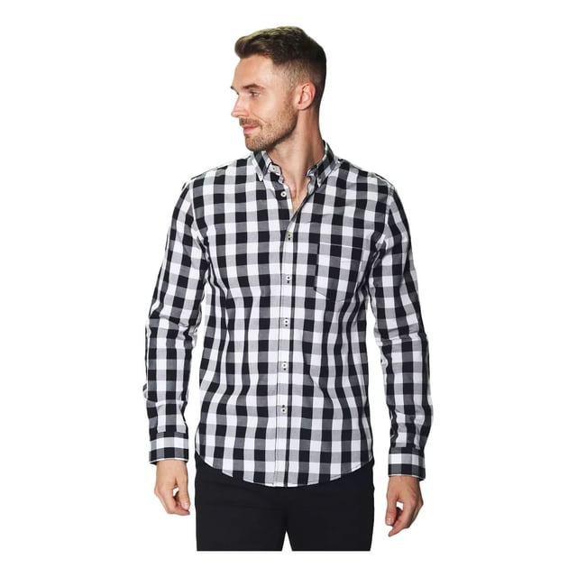 Camisas Hombre Cuadros Casuales Moda Regular Fit