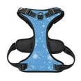 thumbnail image 5 of XMXY No Pull Dog Harness, Blue Snowflake Pattern Adjustable Reflective Pet Harness with Oxford Vest, X-Large Size, 5 of 9