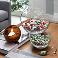 thumbnail image 3 of Clear Glass Slant Cut Tilted Angled Decorative Serving Bowl, Plant Terrarium, Salad Fruit Candy Dish, 3 of 7