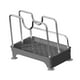 thumbnail image 3 of Organizador multiusos para tapas de ollas, soporte para utensilios de cocina, soporte para tapas de ollas, diseño compacto. negro claro plateado, 3 of 9