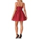 thumbnail image 3 of INSPIRE CHIC Vestido Mini de Estrellas Metálicas para Fiesta con Tirantes de Espagueti y Falda Acampanada para Mujeres XS Burdeos, 3 of 6