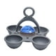 thumbnail image 2 of Temporizador de huevos hervido para huevos huevos suaves y duros, dispositivo de cocina, para cocinar fácilmente, sostenga 4 huevos cambia de colores Gris azul, 2 of 8