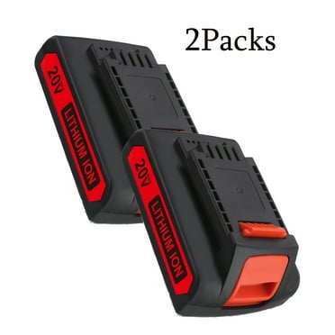 2-Pack 3.6Ah Replacement LBXR20 Battery for Black & Decker 20V Battery Max Lithium LB20 LBX20 LB2X4020 Cordless Tool