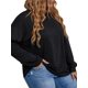 thumbnail image 1 of Camiseta de manga larga para mujer, sudadera con hombros caídos, talla grande, informal, 1 of 8