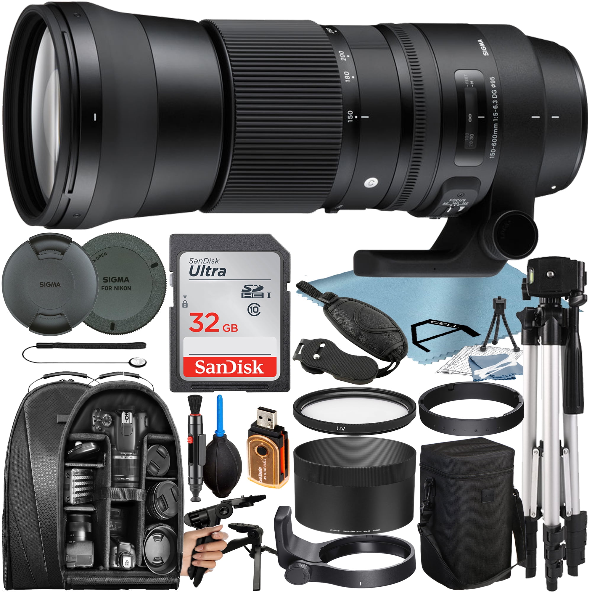Sigma 150-600mm F/5-6.3 DG OS HSM Zoom Lens for Nikon F with