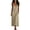 Beige, variant on Spaghetti Strap Maxi Dresses for Women Boho Open Back V Neck Long Sundress Loose FLowy Pockets Casual Summer Beach Vacation Dress