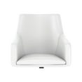 thumbnail image 3 of London Mid Back Leather Box Style Office Chair in White - Bonded Leather, 3 of 11