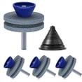 thumbnail image 1 of Afilador de Cuchillas para Cortacésped, 4 Unidades con Equilibrador de Cuchillas. Afilador de Cuchillas para Cortacésped Resistente Al Desgaste B, 1 of 5
