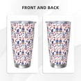 thumbnail image 3 of Cauagu 4th Of July Pattern 20oz Tumbler,Stainless Steel Vacuum Insulated Tumbler with Lid Durable Insulated Coffee Mug Thermal Cup with Splash Proof Sliding Lid-Straw Two-piece Set, 3 of 8