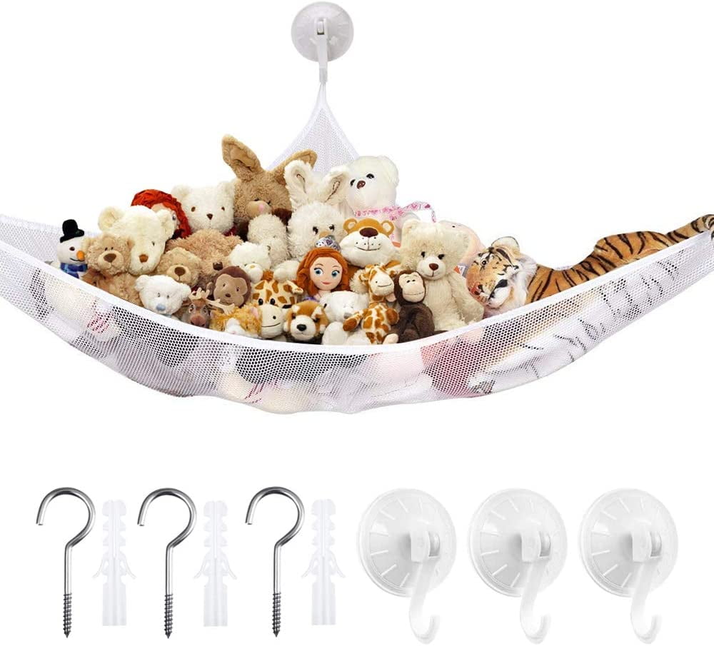 Toy hammock nets, hanging toy organizer bag storage net storage net for toys children's room