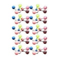 thumbnail image 2 of Jiaroswwei, Stainless Steel Acrylic Barbell Belly Button Body Piercing Rings, 50 piece, 2 of 7