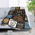 thumbnail image 2 of LHSHID Dad Gifts Throw Blanket Birthday Gifts for Dad from Daughter Son Best Dad Ever Gifts Presents for Dad from Kids Dads Birthday Gifts Ideas Gifts for Dad Who Wants Nothing 40"x50", 2 of 7