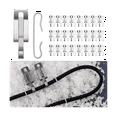 48 Pcs Heat Cable Roof Clips De Icing and Spacers Roof Clips and