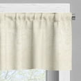 thumbnail image 3 of Ambesonne Ivory Valance Pack of 2, Victorian Curved Leaves, 42"X18", Cream, 3 of 5