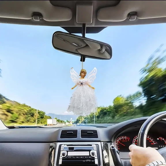 Elegant Christmas Tree Topper Angel Decoration With Hanging Rope Portable Treetop Ornament For Festive Holiday