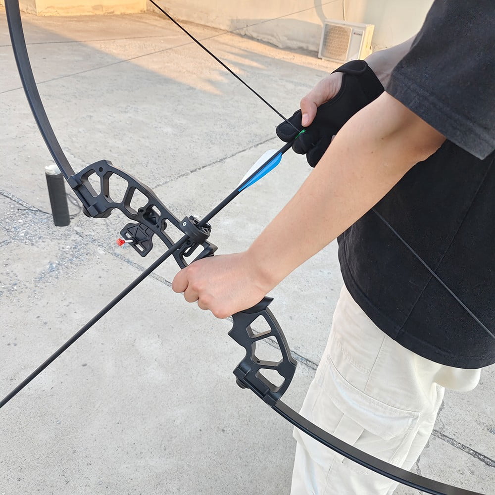 AMEYXGS Archery 40 lbs Archery Straight Pully Bow 51'' Shooting Target Hunting Bow Arrow Kit