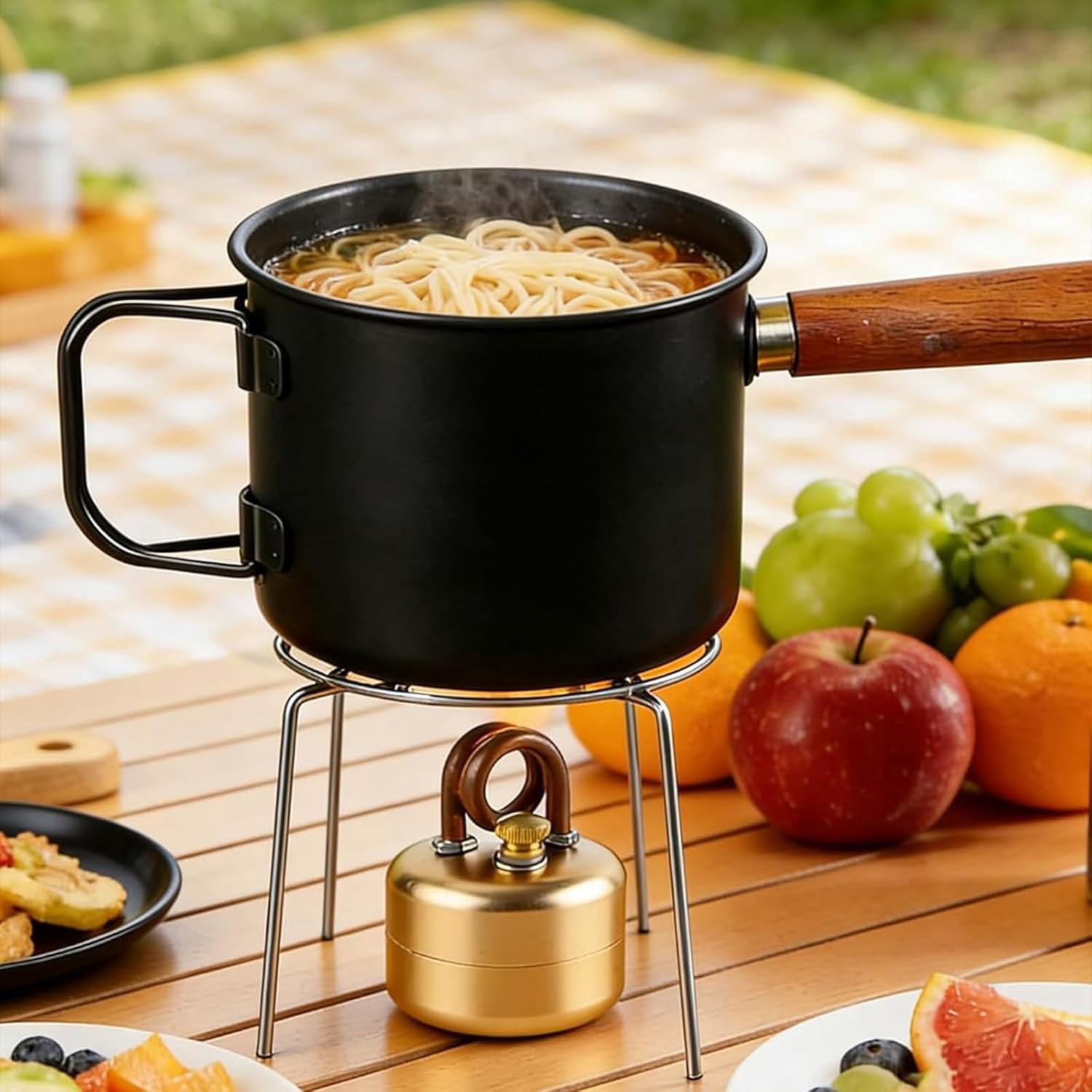 High-Power Portable Mini Outdoor Spirit Burner & Alcohol Stove，Windproof Lightweight Backpacking Stove for Camping, Hiking & Bushcraft, Rapid Heating Outdoor Cooking Gear for Picnic, Coffee, Tea
