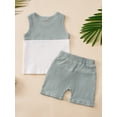 thumbnail image 4 of Coduop Baby Boys 2Pcs Outfit Set,Sleeveless Tank Tops and Shorts Two-Piece Clothes Set, 4 of 8