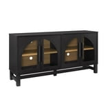 Better Homes & Gardens Juliet Arch TV Stand for TVs up to 65", Black Wood Finish - Walmart.com