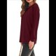 thumbnail image 3 of Camisas de Larga para Mujer, Blusas de Encaje, Ropa Informal de Negocios, Moda de Otoño, Blusas Tejidas Y2k Vino Tinto L, 3 of 8