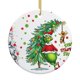 thumbnail image 1 of Adorno navideño colgante Grin-Ch para árbol de Navidad: adornos colgantes de cerámica para fiestas: ideas para regalar adornos navideños, 1 of 8