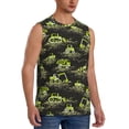 thumbnail image 2 of Haiem Men's Light Green Excavator Print Tank Tops Summer Sleeveless Cut Off Workout T-Shirts Fitness Vest Athletic Undershirts-XX-Large, 2 of 8