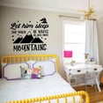 thumbnail image 3 of Let Him Sleep - Motivational Quote - Inspirational Life Quote Vinyl Wall Art Wall Sticker Wall Decal Decoration For Home Room Kids Room Nursery Room Girls Boys Décor Design Size (20x20 inch), 3 of 3