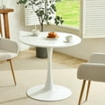 thumbnail image 1 of Maison Classique Modern Round Dining Table - White, 1 of 8