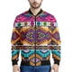 thumbnail image 5 of Chaquetas de bombardero con estampado azteca 3D para hombre, chaqueta de vuelo con cuello alto y cremallera, ropa de calle informal unisex de estilo Harajuku, abrigo, tops, ropa, 5 of 5