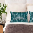 thumbnail image 3 of Pofeuu Tropical Pineapple Print Satin Pillowcase for Hair and Skin Pillow Cases, Silk Pillow Cases, Soft Cooling Pillow Covers, 20x30 Inches（Pillow core not included）, 3 of 7