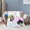 thumbnail image 6 of The Powerpuff Girls Bed Blanket Air Conditioner Quilt Ultra Soft Flannel Blanket All Season Fuzzy Blanket Reversible Fluffy Plush Blanket 60"X50", 6 of 8