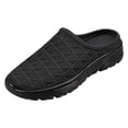 thumbnail image 5 of Rokment Women's Men's Mules Sneakers Wide Width Slip on Walking Shoes Breathable Comfortable Mesh Backless Closed Toe Sandals Summer Fall Black Size 6.5, 5 of 7
