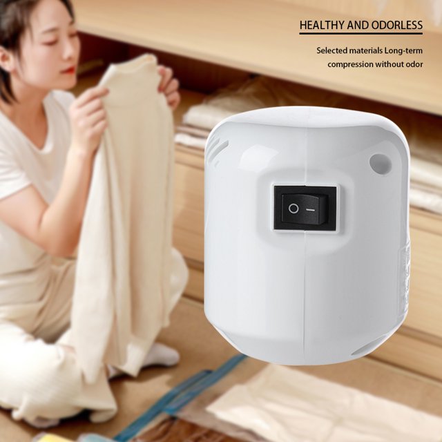 Potente Bomba De Vacío Bomba de aire eléctrica Bomba de vacío eléctrica de 55W Ahorro de mano de obra para bolsas de almacenamiento de ropa Sywqhk Libre de BPA