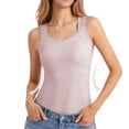 thumbnail image 2 of Helii Women Slim Fit Crop Camisole Top, Built In Bra Padded Comfort Tank Top, 2 of 8