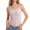 Pink, variant on Womens Tops Short I Shaped Vest with Chest Cushion Slim Fit Underwear Including Bra Exposed Navel Waist Top Base Shirt Vest