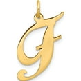 thumbnail image 1 of 10K Yellow Gold Large Fancy Script Letter F Initial Charm - Jbsp, 1 of 5
